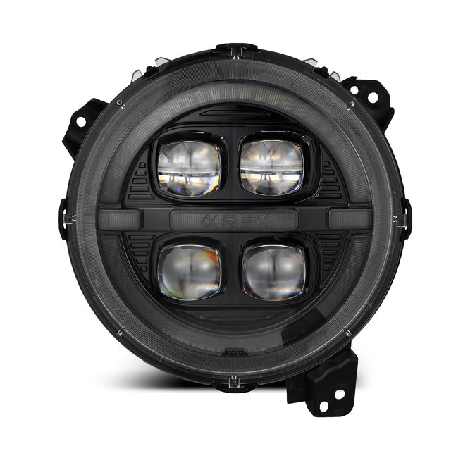18-25 Jeep Wrangler JL/Gladiator JT NOVA-Series LED Projector Headlights Alpha-black