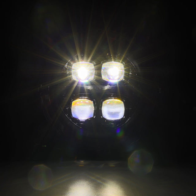 Phares projecteurs à LED NOVA Series pour Jeep Wrangler JL/Gladiator JT 18-25, noirs