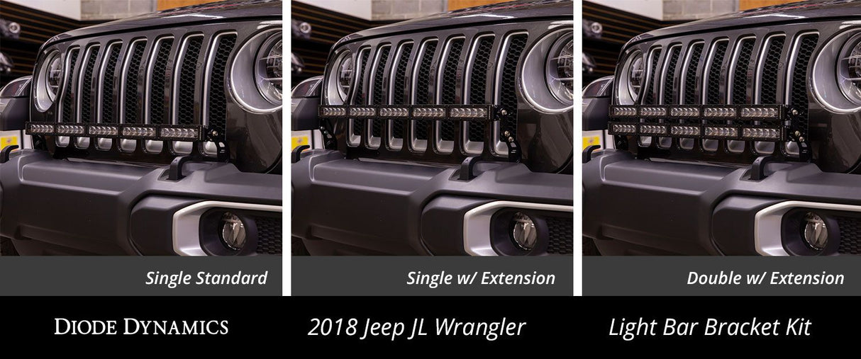 2018-2025 Jeep JL Wrangler Bumper LED Lightbar Kit
