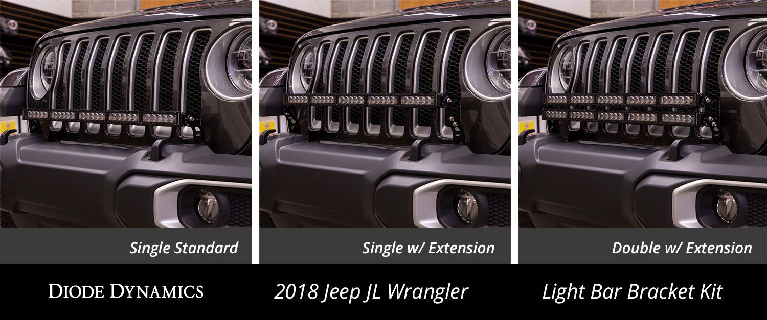 Kit de barre lumineuse LED pour pare-chocs Jeep Jl 2018-2022 Wrangler