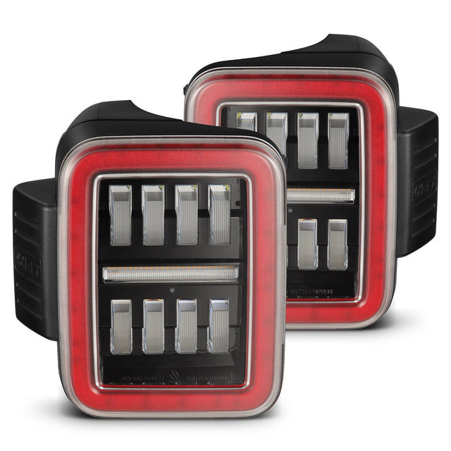 Feux arrière à LED prismatiques pour Jeep Gladiator JT NOVA-Series 19-25, noir et rouge