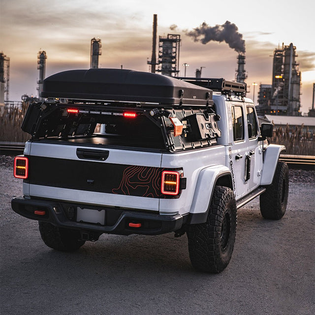 Feux arrière à LED prismatiques pour Jeep Gladiator JT NOVA-Series 19-25, noir et rouge