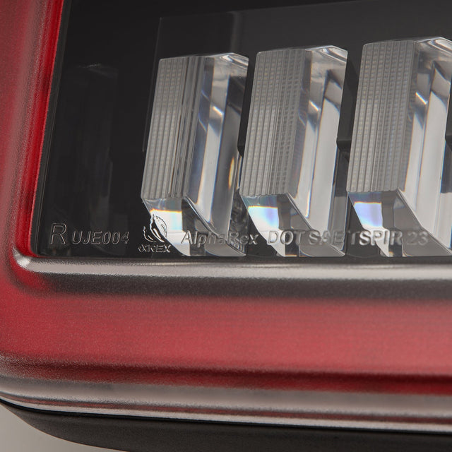 Feux arrière à LED prismatiques pour Jeep Gladiator JT NOVA-Series 19-25, noir et rouge