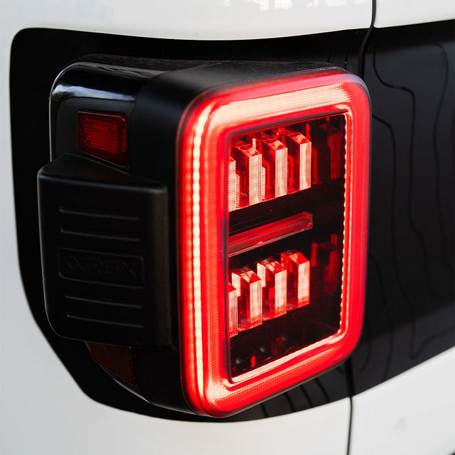 Feux arrière à LED prismatiques pour Jeep Gladiator JT NOVA-Series 19-25, noir et rouge