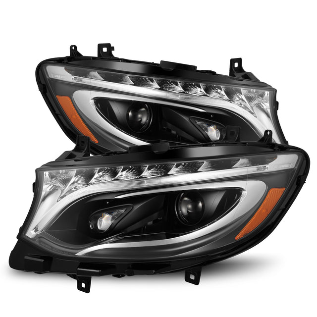 19-25 Mercedes-Benz Sprinter LUXX-Series LED Projector Headlights Black