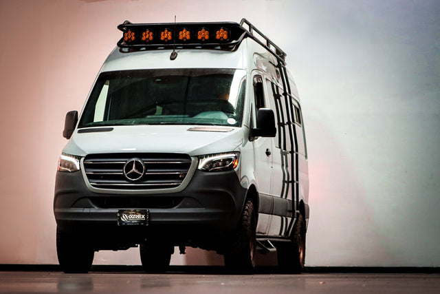 Phares de projecteur à LED Mercedes-Benz Sprinter série NOVA 19-25 Alpha-Black