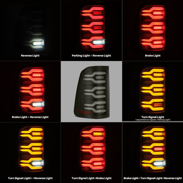 19-24 Ram 1500 LUXX-Series LED Tail Lights Black