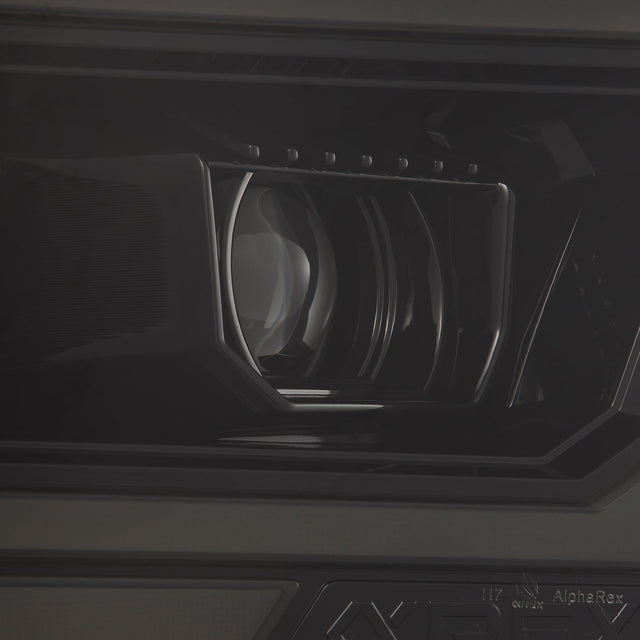 19-24 Ram 1500 (MK II 2500 Style) LUXX-Series LED Projector Headlights Alpha-Black