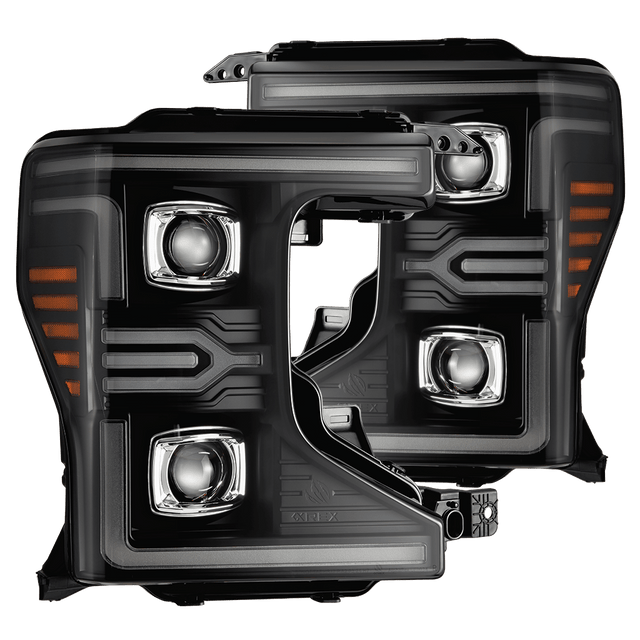 20-22 Ford Super Duty LUXX-Series LED Projector Headlights Black