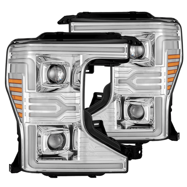 20-22 Ford Super Duty LUXX-Series LED Projector Headlights Chrome