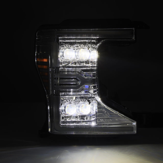 Phares projecteurs à LED chromés pour Ford Super Duty série NOVA 20-22