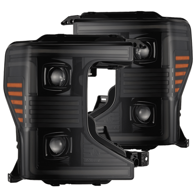 20-22 Ford Super Duty PRO-Series Halogen Projector Headlights Alpha-Black