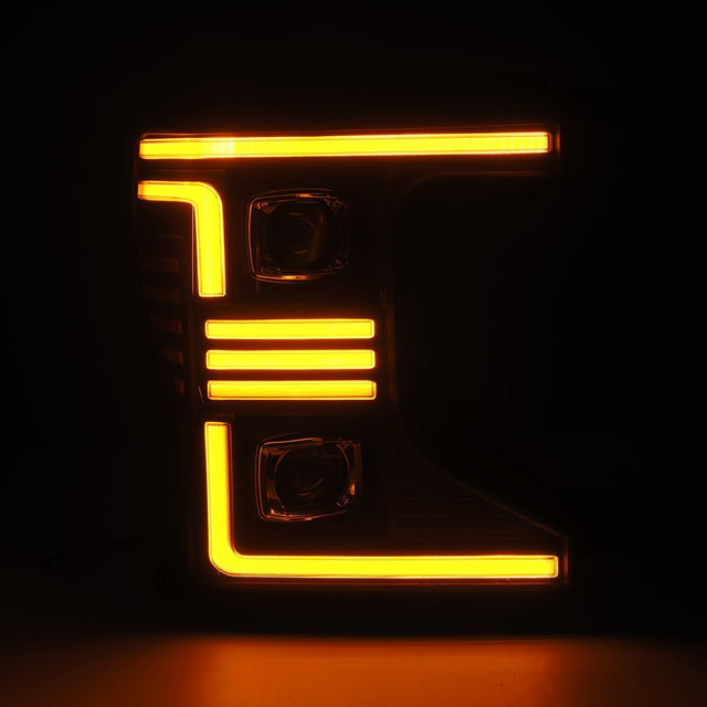 20-22 Ford Super Duty PRO-Series Halogen Projector Headlights Black