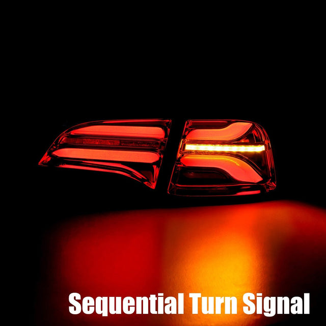 Feux arrière à LED PRO-Series pour Tesla Model Y 20-24 / Model 3 22-23 (avec clignotants ambrés d'origine) Noir de jais