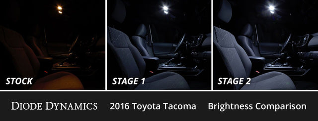 Interior LED Kit for 2016-2023 Toyota Tacoma, Cool White Stage 1