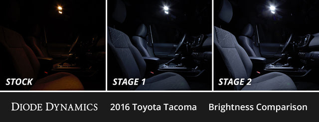 Interior LED Kit for 2005-2015 Toyota Tacoma, Cool White Stage 2
