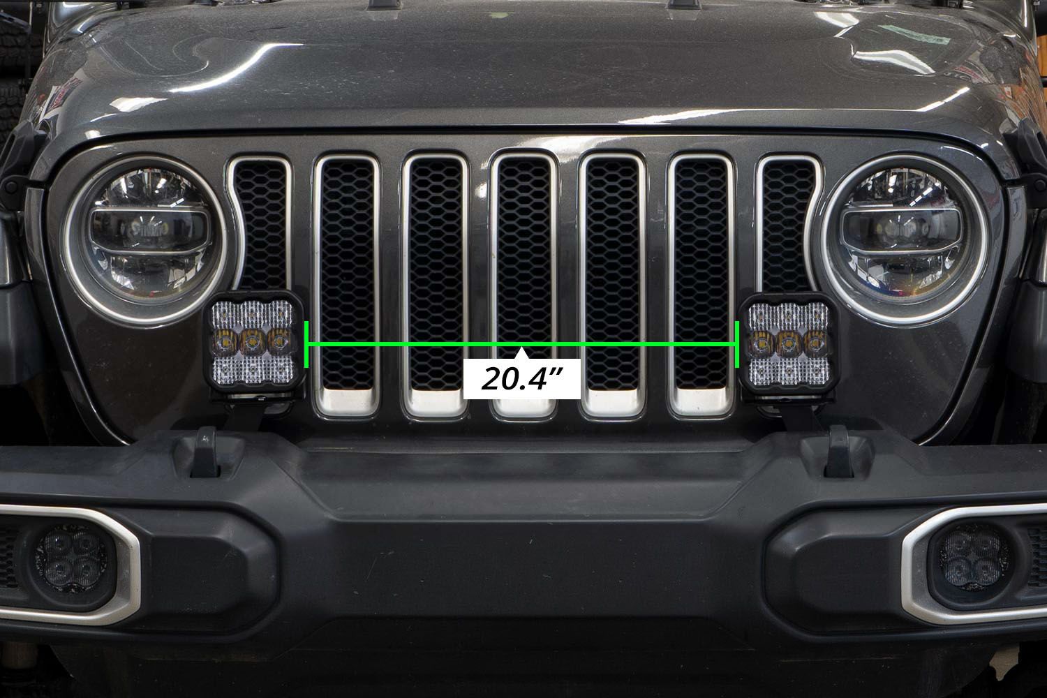 Kit de barre lumineuse LED pour pare-chocs Jeep Jl 2018-2022 Wrangler