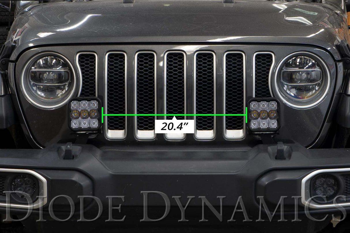 SS5 Bumper LED Pod Light Kit for 2020-2025 Jeep Gladiator