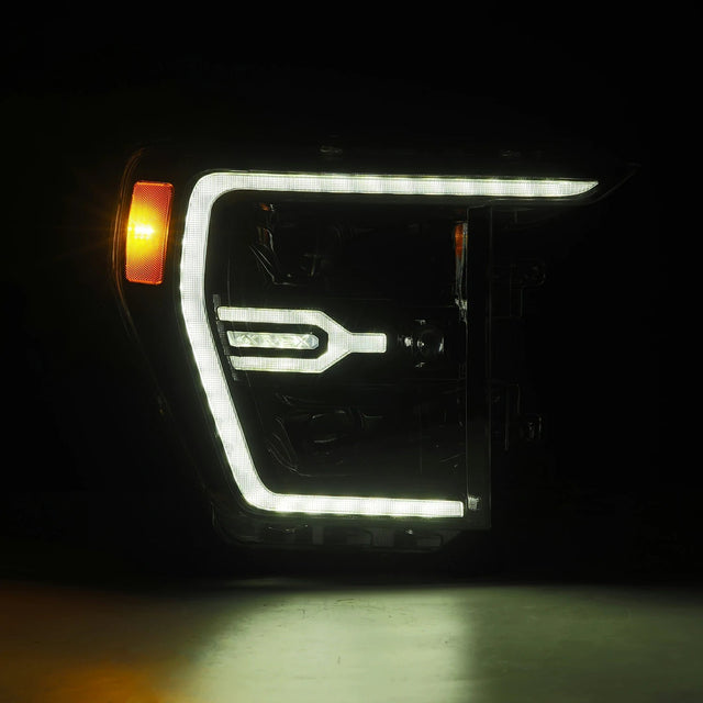 21-23 Ford F150 / 21-23 Ford F150 Raptor LUXX-Series LED Projector Headlights Alpha-Black