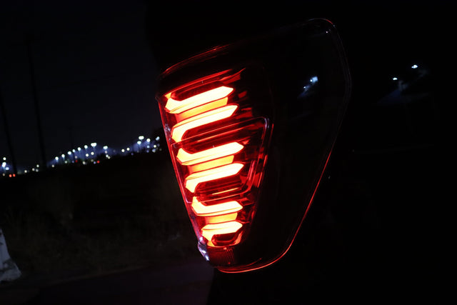 21-23 Ford F150/F150 Raptor LUXX-Series LED Tail Lights Black-Red