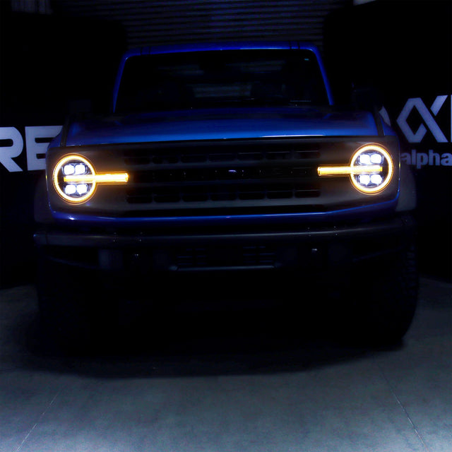 21-25 Ford Bronco / 22-25 Bronco Raptor NOVA-Series LED Projector Headlights Black