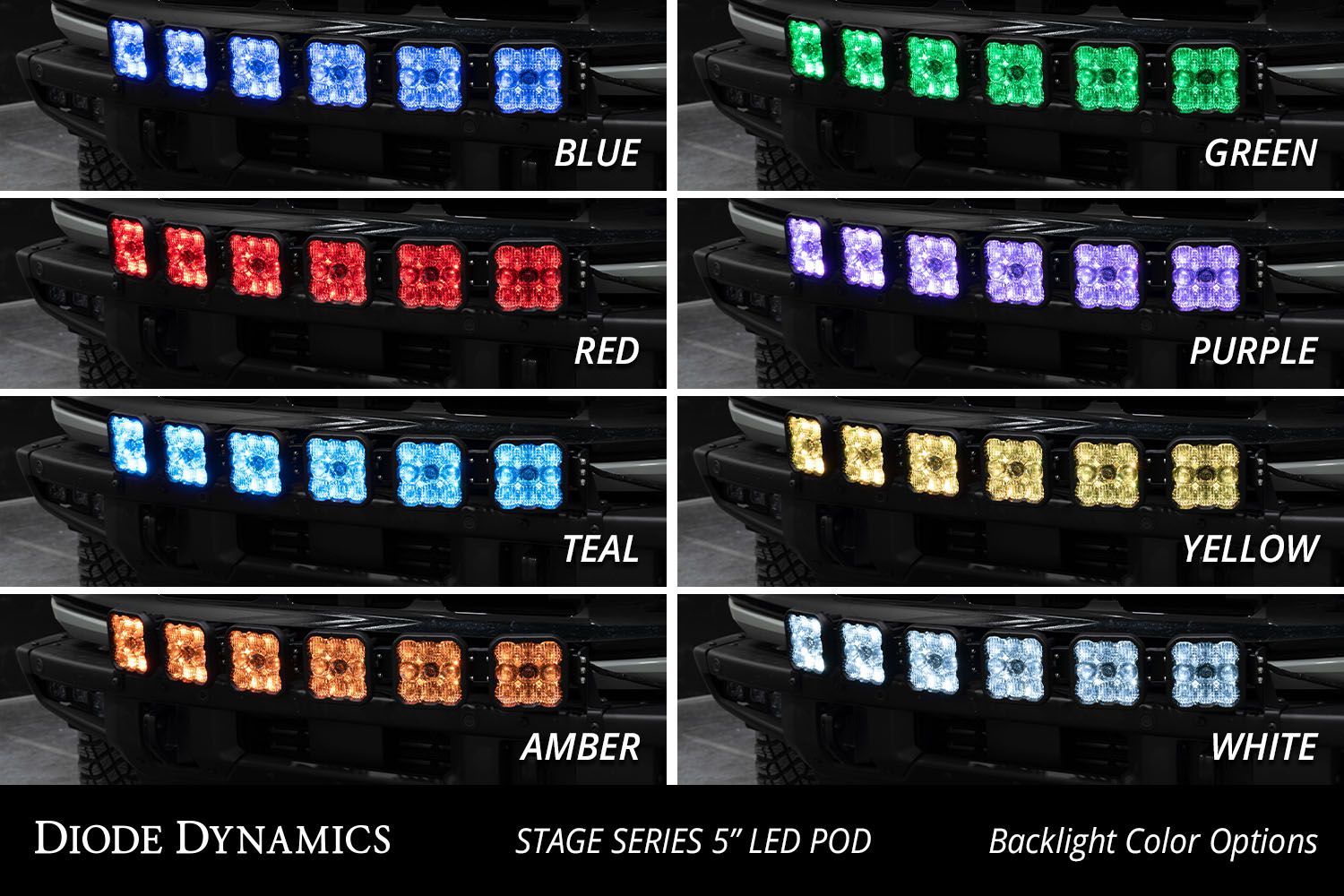 Kit de barres lumineuses CrossLink pour calandre SS5 pour Ford Bronco 2021-2025 (avec pare-chocs en acier)