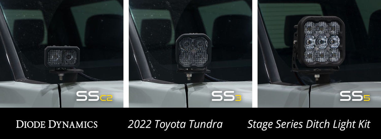 Stage Series Backlit Ditch Light Kit for 2022-2025 Toyota Tundra