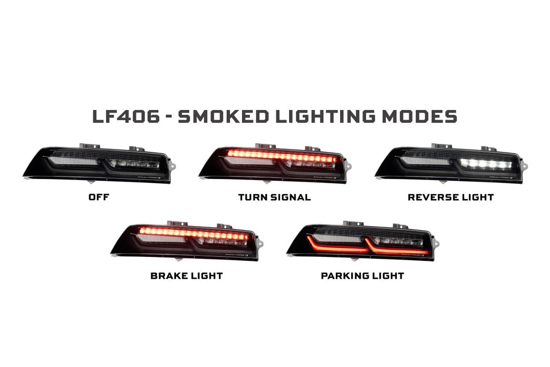 Feux arrière à LED pour Chevrolet Camaro (14-15) XB (fumés)