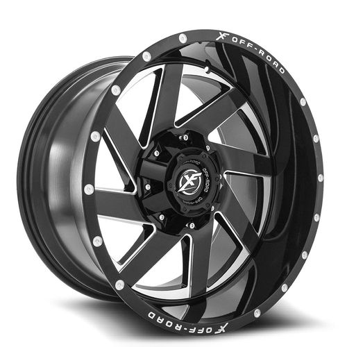 XF OFFROAD - XF-205 | 20x9 / 12 Offset / 6x135/6x139.7 Modèle de boulon | XF-205209061351397+12GBML