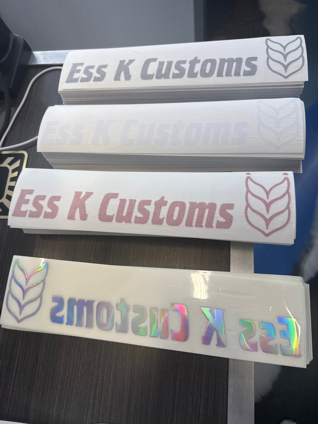 Ess K Customs Decal - Full Logo