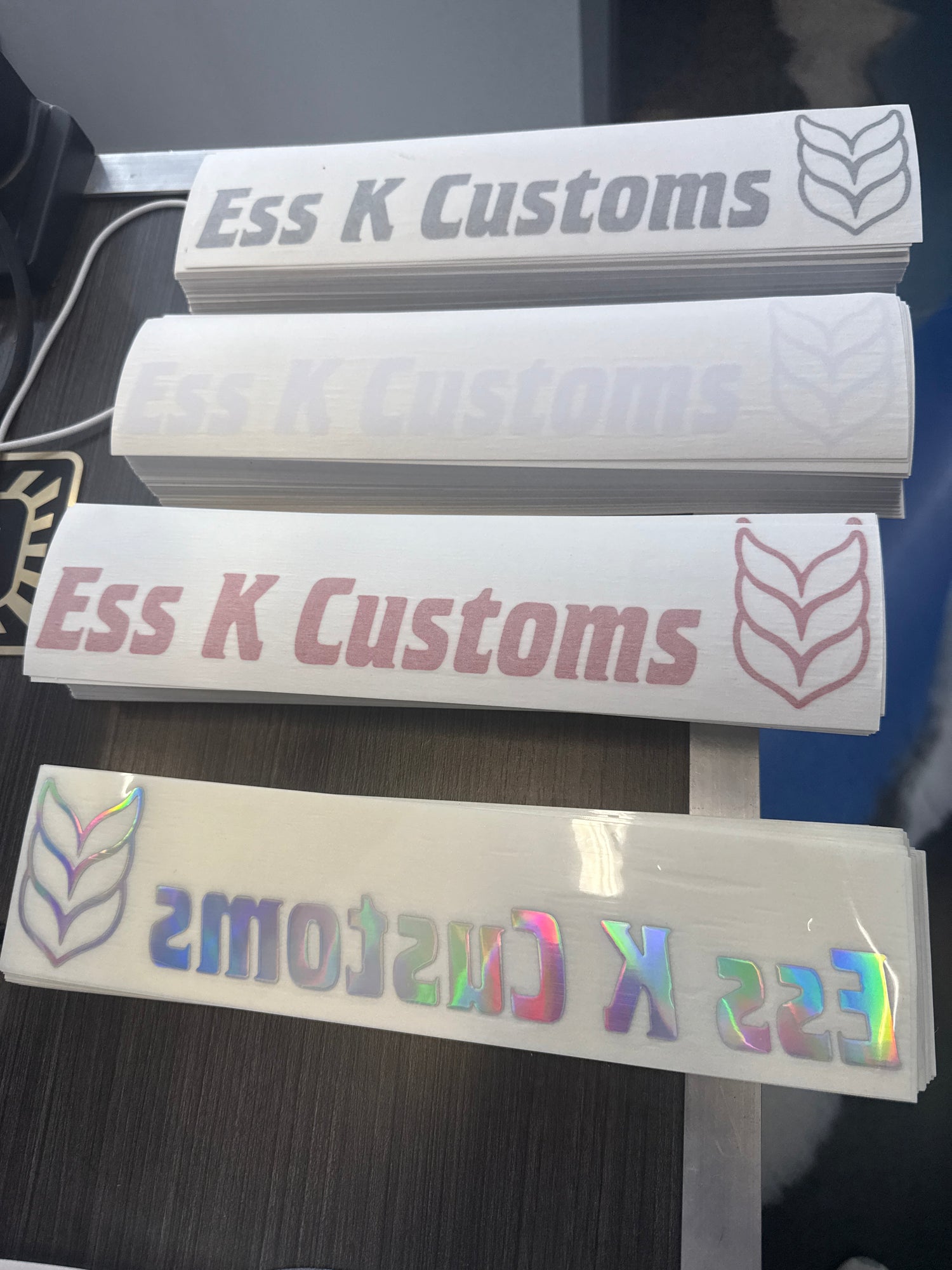 Ess K Customs Decal - Full Logo