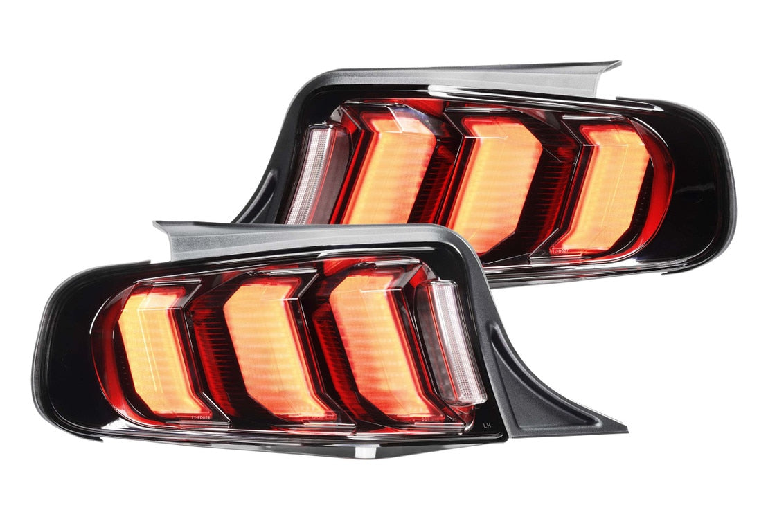 Feux arrière à LED pour Ford Mustang (10-12) Facelift XB (fumés)