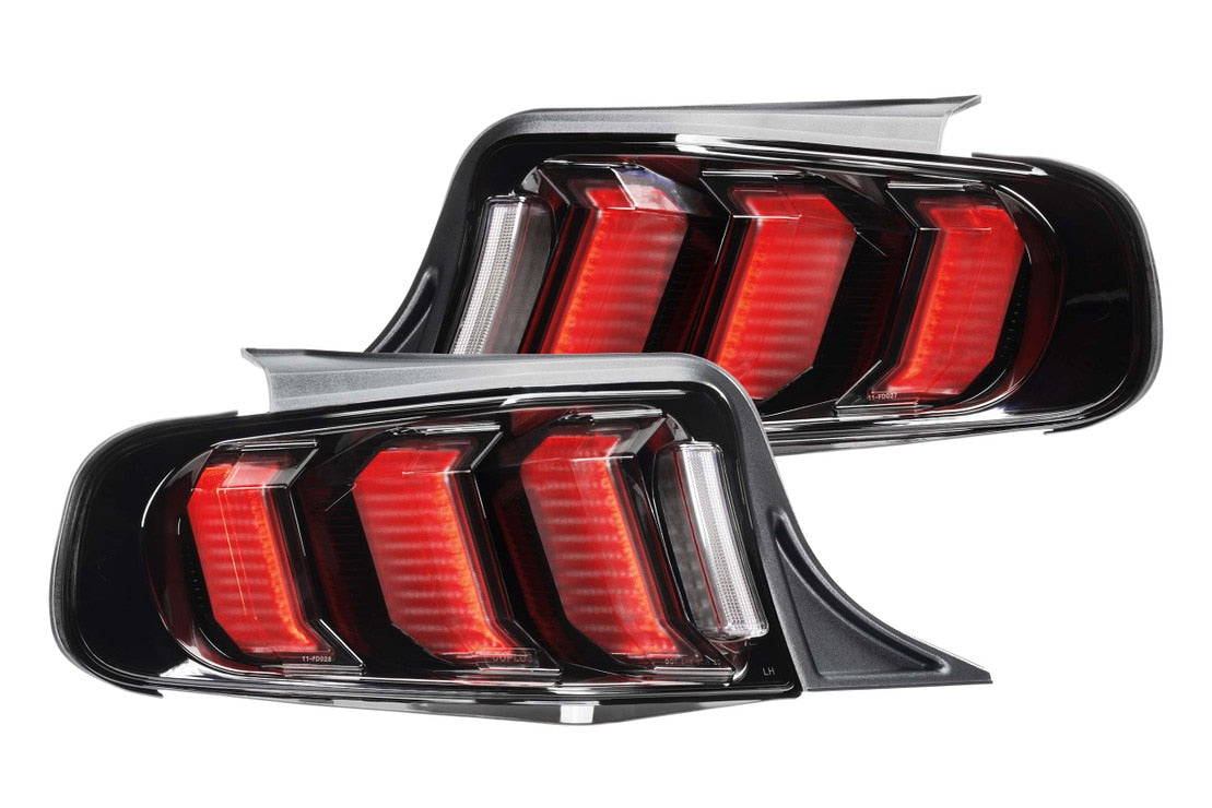 Feux arrière à LED pour Ford Mustang (10-12) Facelift XB (fumés)
