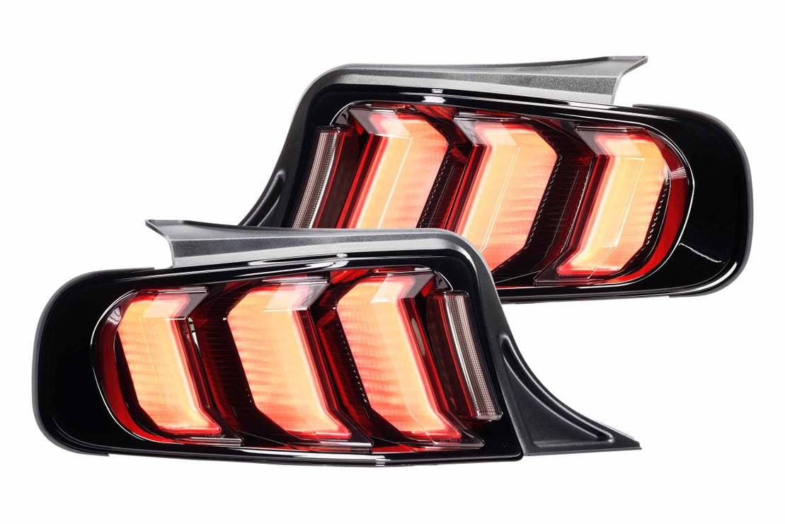 Feux arrière à LED pour Ford Mustang (13-14) Facelift XB (fumés)