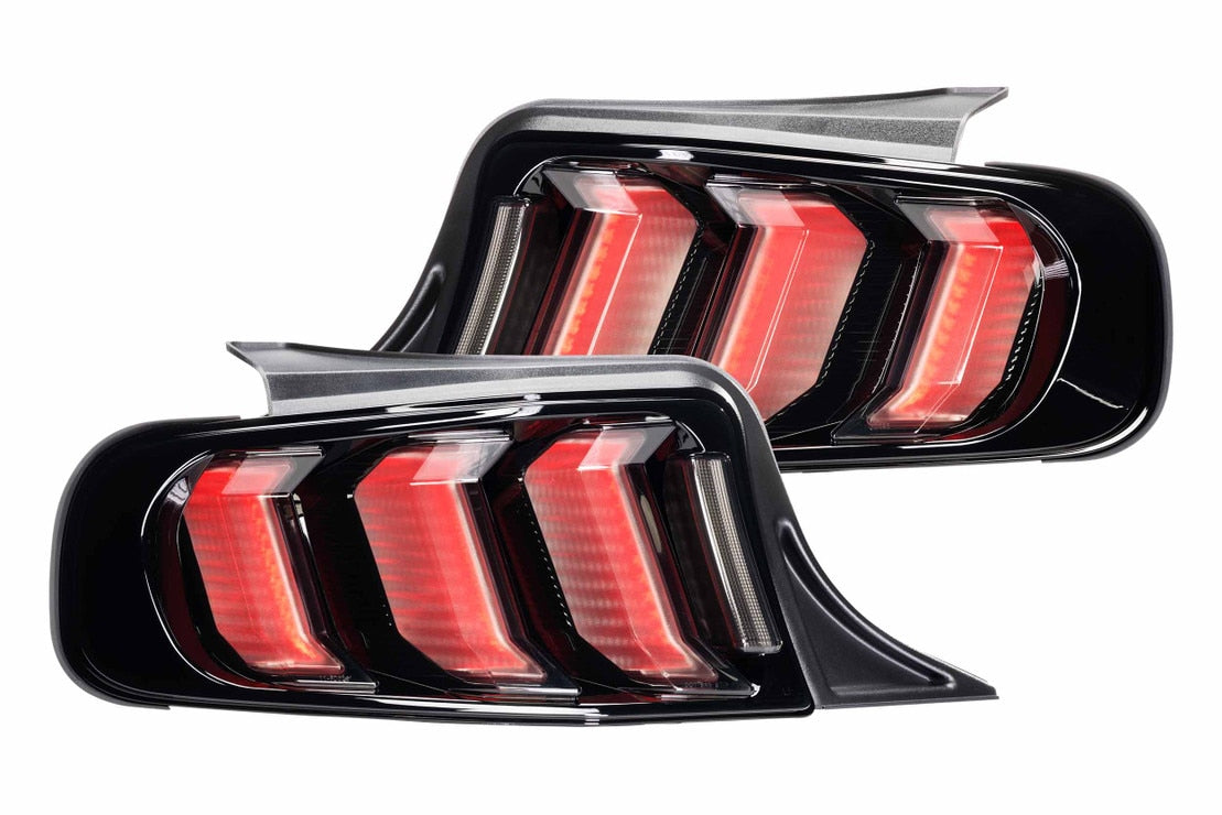 Feux arrière à LED pour Ford Mustang (13-14) Facelift XB (fumés)