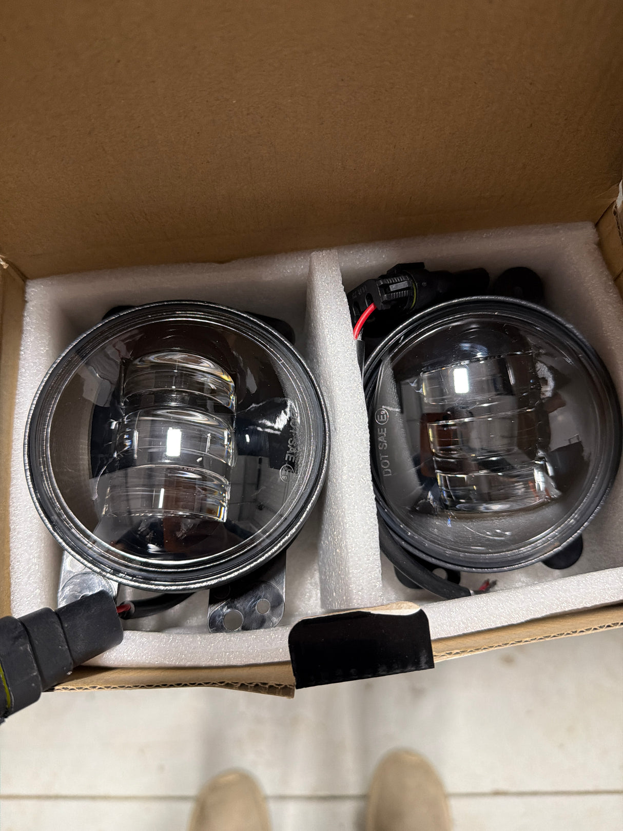 Type m led fog lights set