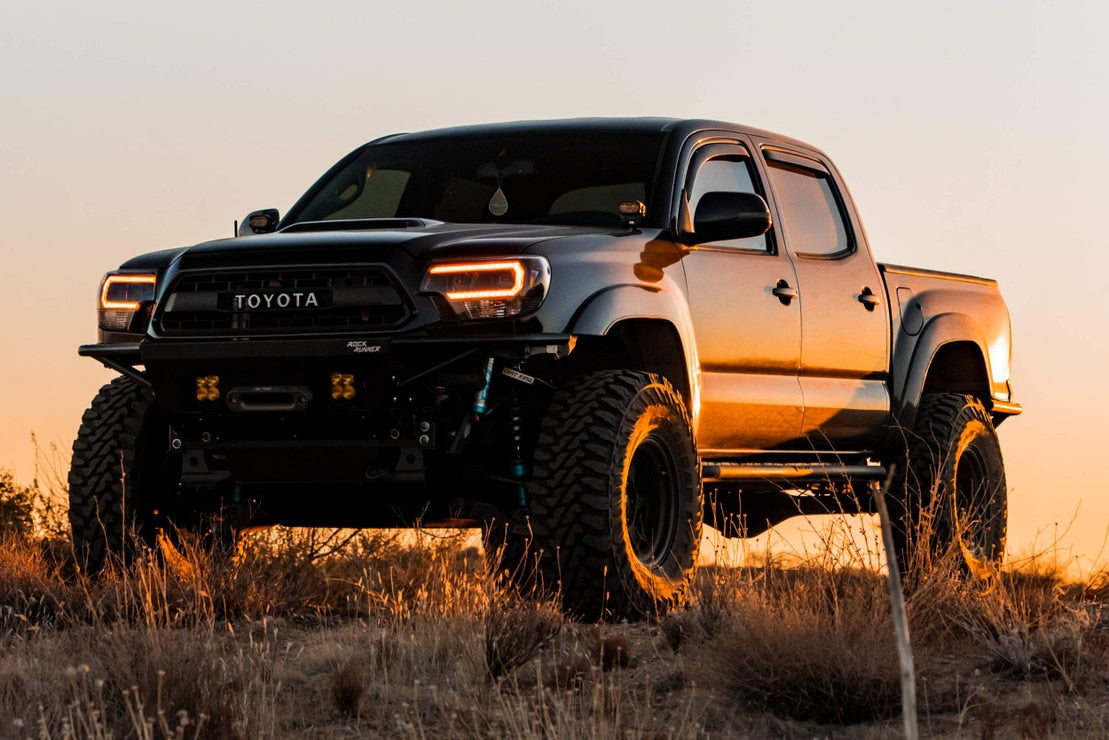 Toyota Tacoma (12-15) XB Hybrid Led Headlights (Amber Drl)