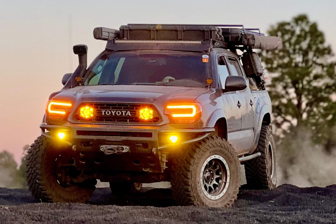 Toyota Tacoma (12-15) XB Hybrid Led Headlights (Amber Drl)