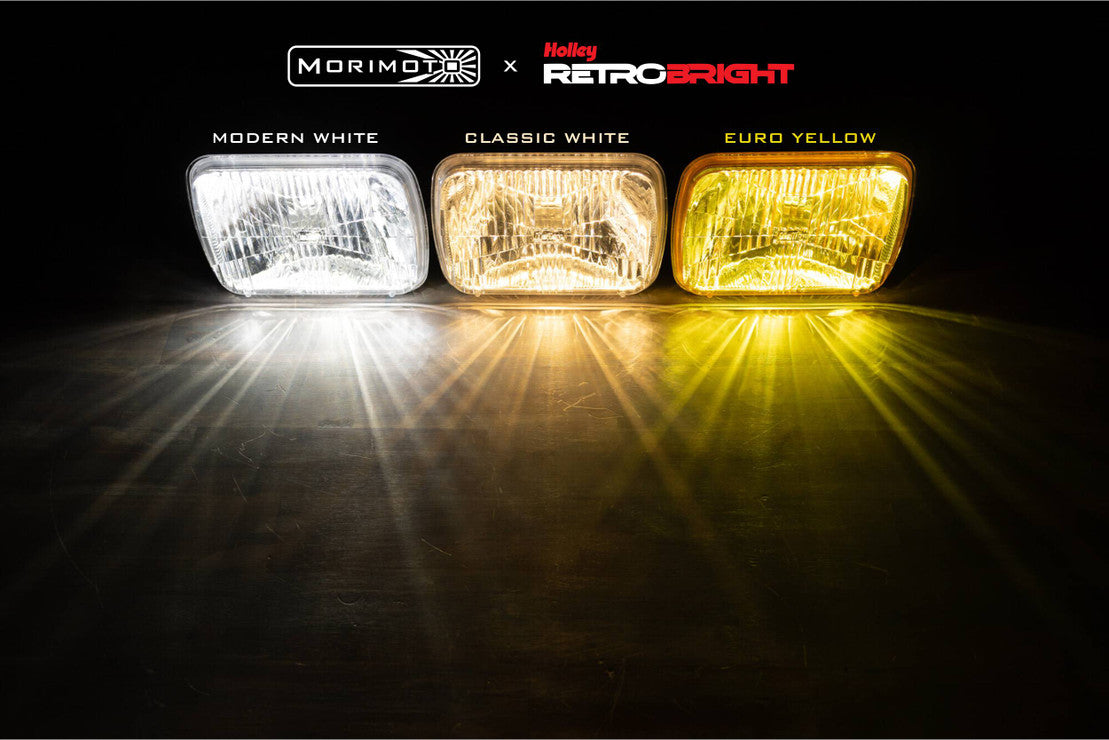 Sealed Beam: Holley Retrobright Led Headlights (4X6") PAIR of 2