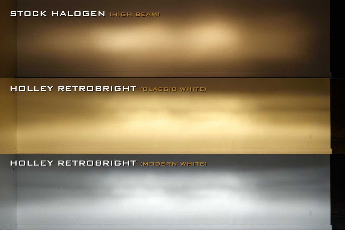 Sealed Beam: Holley Retrobright Led Headlights (4X6") PAIR of 2