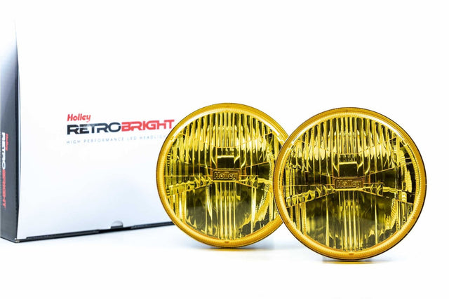 Sealed Beam: Holley Retrobright Led Headlights (5.75" Round)