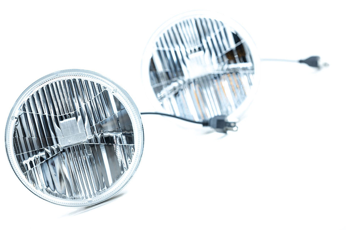 Sealed Beam: Holley Retrobright Led Headlights (7"Round)