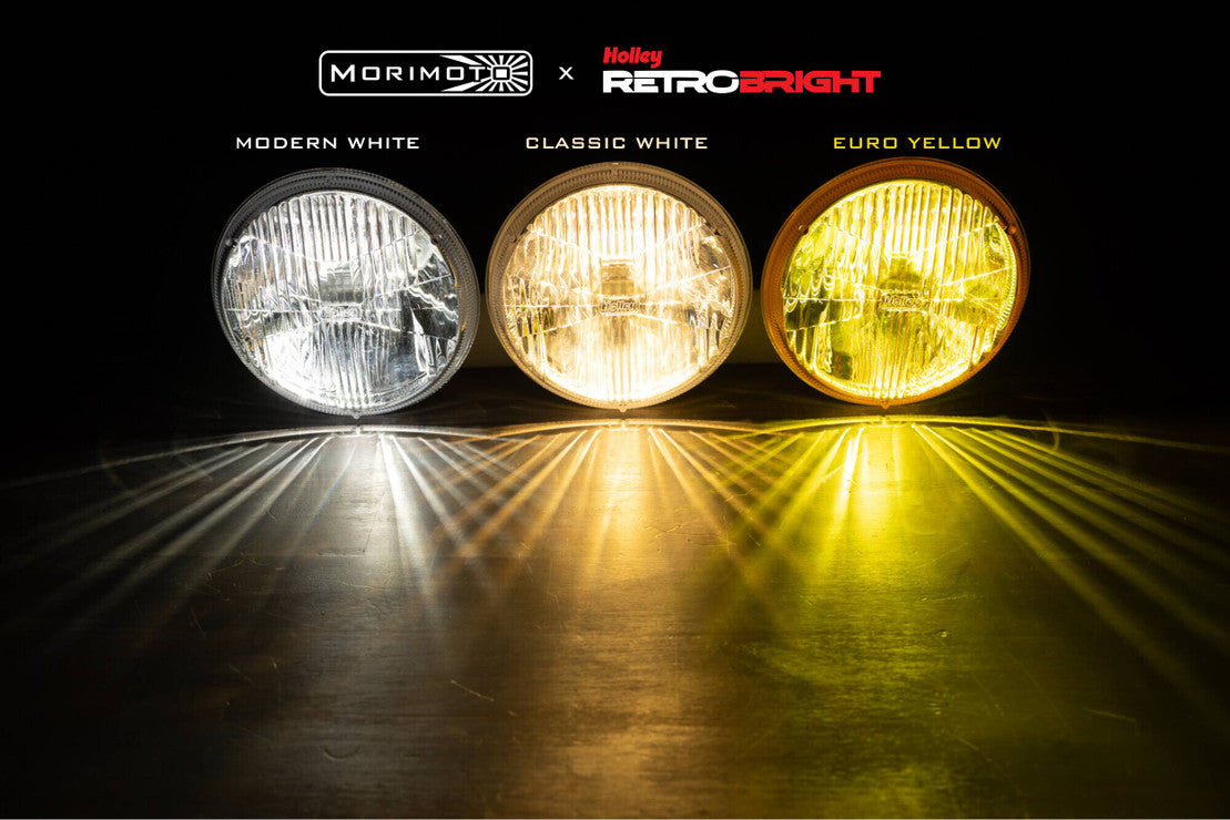 Sealed Beam: Holley Retrobright Led Headlights (7"Round)