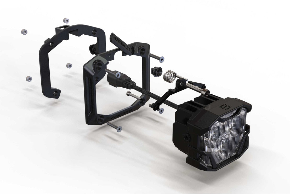 Flush Mounting Kit: Morimoto 4Banger Pods