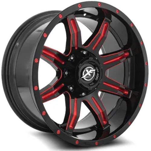XF OFFROAD - XF-215 | 20x9 / 12 Offset / 5x127/5x139.7 Modèle de boulon | XF-215209051271397+12GBMLR