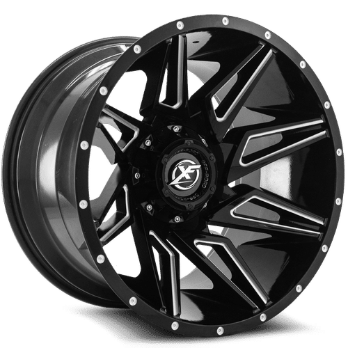 XF OFFROAD - XF-218 | 20x10 / -12 Offset / 6x135/6x139.7 Modèle de boulon | XF-218201061351397-12GBML