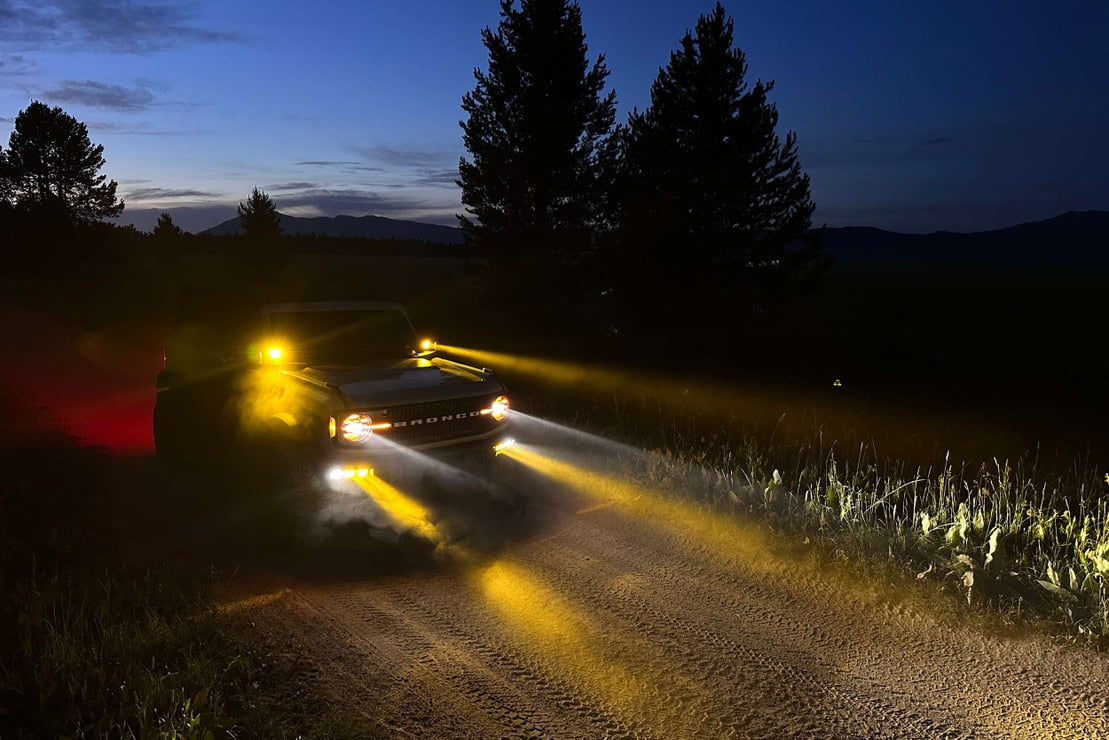 4Banger Led Ditch Light System: Ford Bronco (2021+)