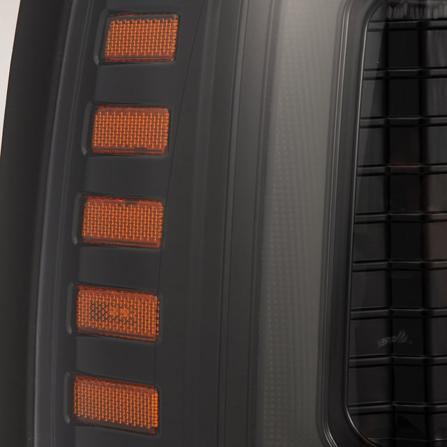 92-96 Ford F-Series/Bronco LUXX-Series LED Projector Headlights Alpha-Black