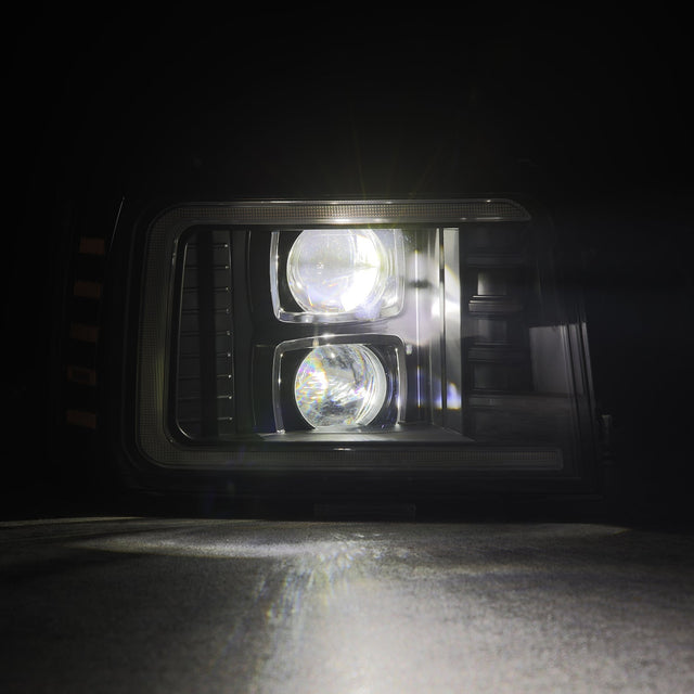 92-96 Ford F-Series/Bronco LUXX-Series LED Projector Headlights Black