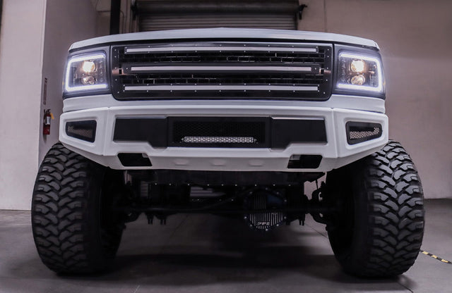 92-96 Ford F-Series/Bronco PRO-Series Halogen Projector Headlights Alpha-Black